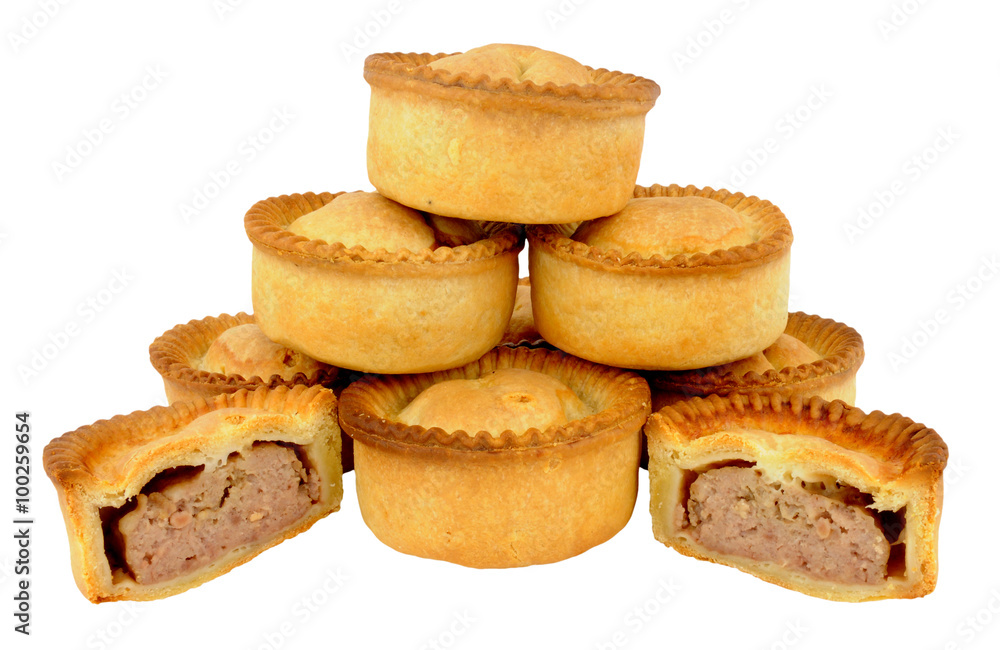 Group Of Fresh Baked Meat Pies