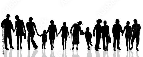 Vector silhouettes.