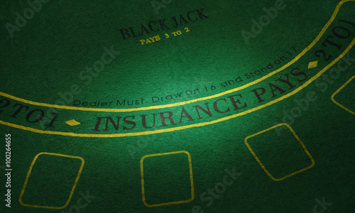Part of poker table. High resolution image