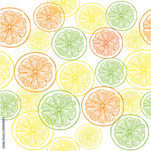 seamless pattern orange