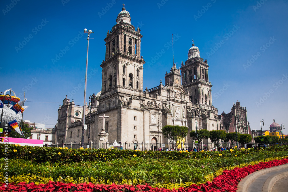 Fototapeta premium Exterior Metropolitan Cathedral in Mexico City