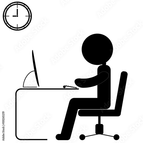 businessman working on computer