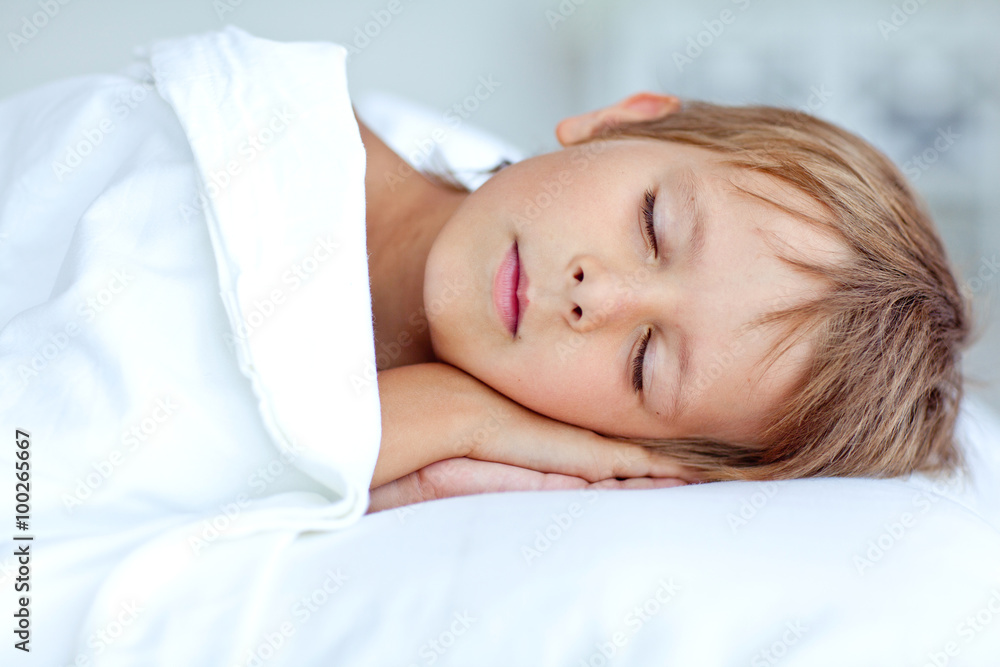 happy little boy in morning bed happy little boy in morning bed