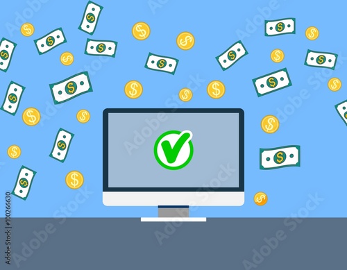 Money concept vector illustration