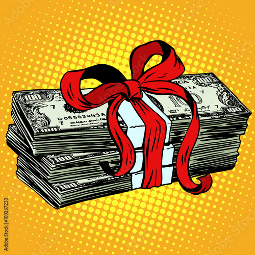 Money as a gift charity and donation