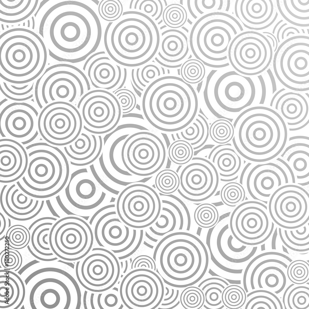 Grey abstract pattern design with rings