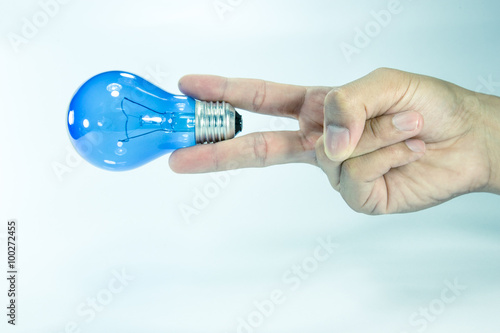 Idea concept with the light bulbs