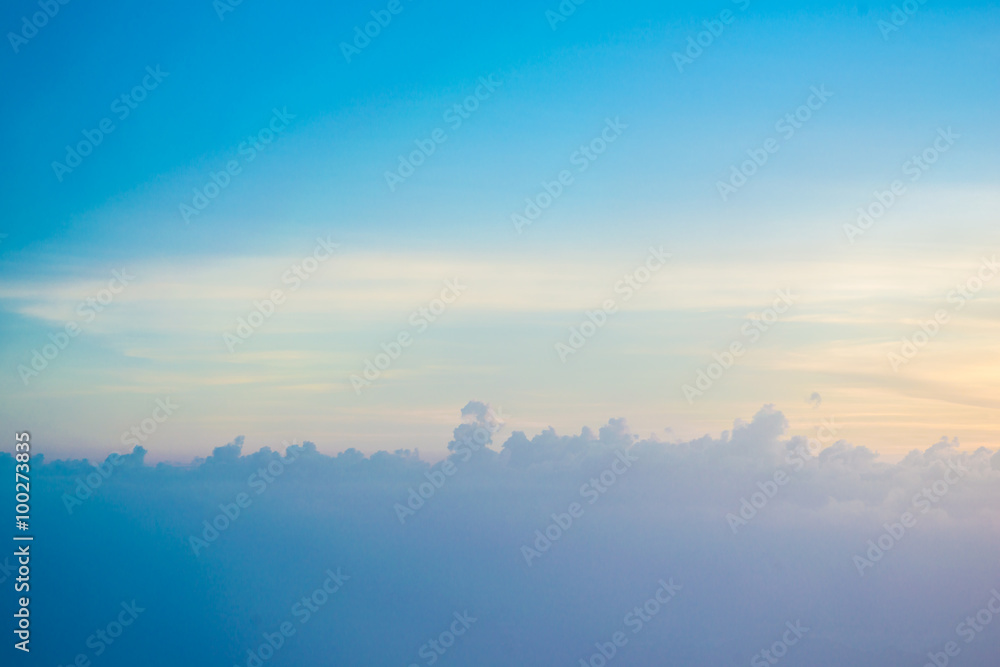 Scenic of orange sunrise sky Scenic of orange sunrise sky