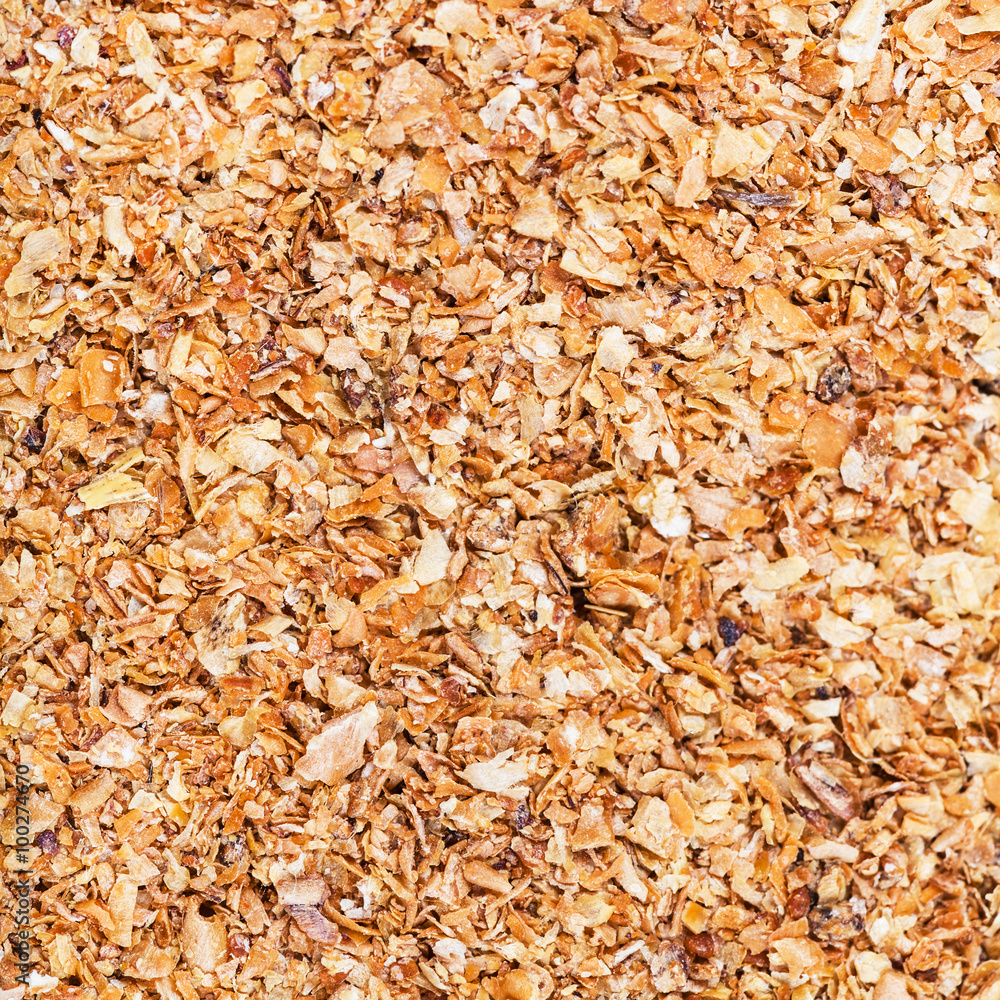 milled natural grass bran close up milled natural grass bran close up