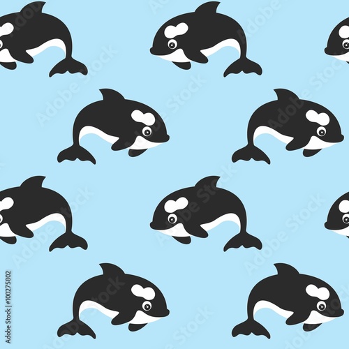 seamless vector background with grampus