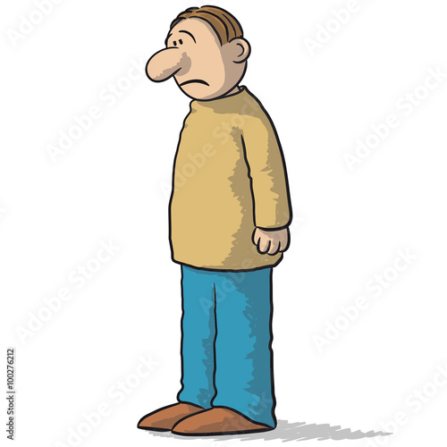 character sad and depressed