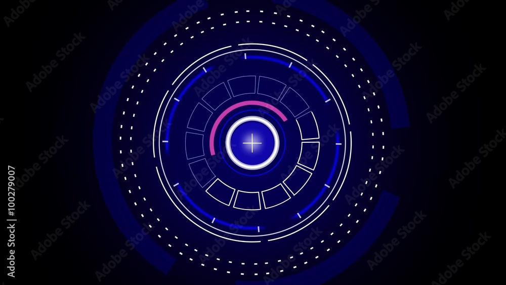 Dark blue glow motion graphics Heads up display user interface science fiction Dark blue glow motion graphics Heads up display user interface science fiction