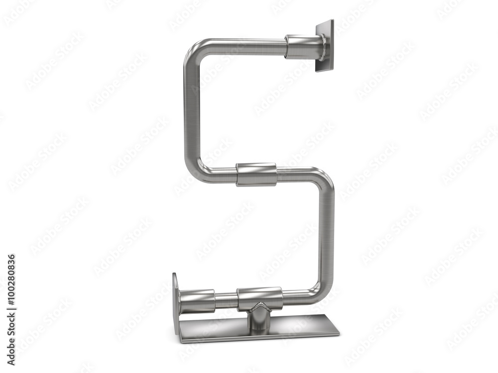 metal letter S metal letter S