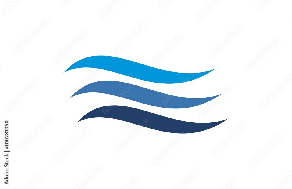 wave abstract logo lcon vector wave abstract logo lcon vector
