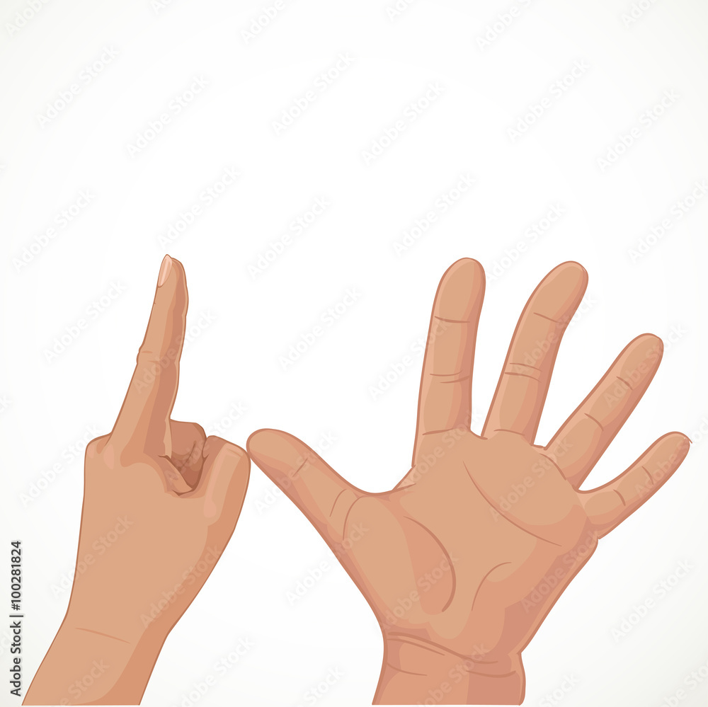 Six from fingers Six from fingers