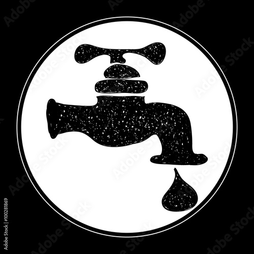 Simple doodle of a tap