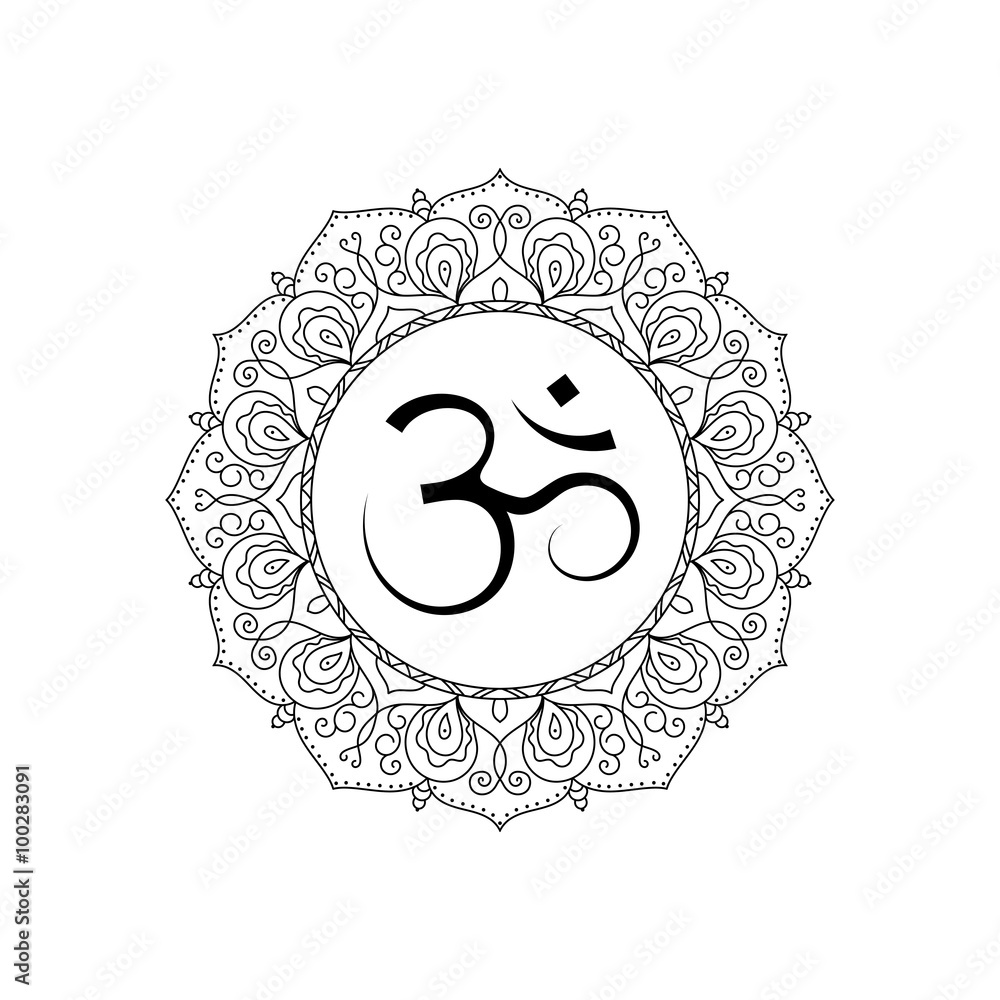 Om symbol in vector Adobe Stock