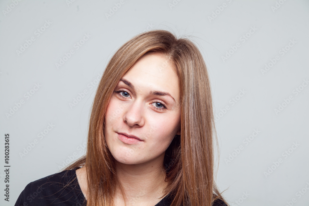 beautiful girl face emotion white background beautiful girl face emotion white background
