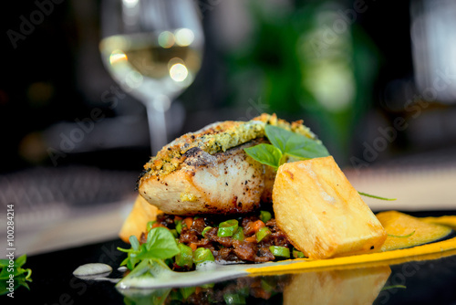 Canvas Print Fried fish
