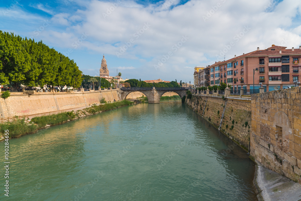 Segura River, the main river in the city of Murcia. Spain Segura River, the main river in the city of Murcia. Spain