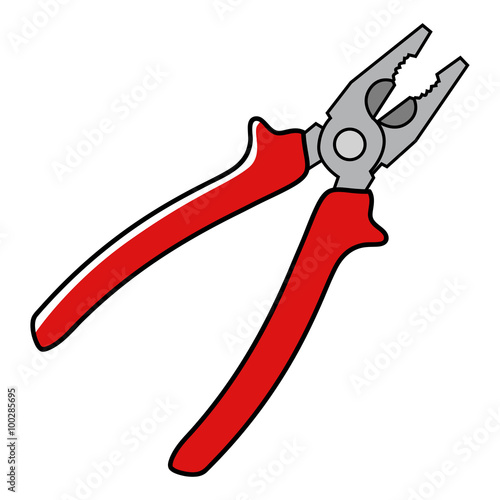Graphic Illustration Of A Pliers