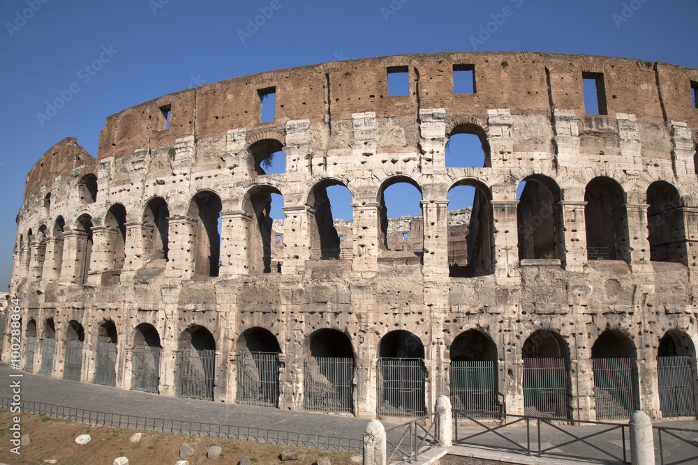 The Colosseum in Rome, Italy, Europe
