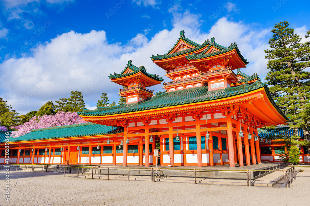 Fototapeta premium Świątynia Heian w Kioto w Japonii.