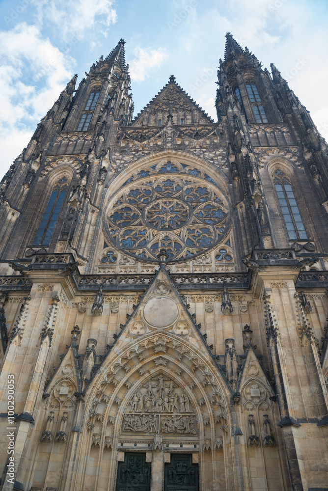 Fototapeta premium Exterior of the St.Vitus Cathedral in Prague