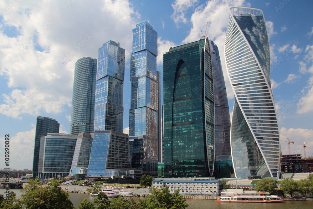 Moscow City business center, Russia 