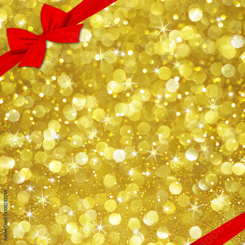 white golden glitter bokeh ...