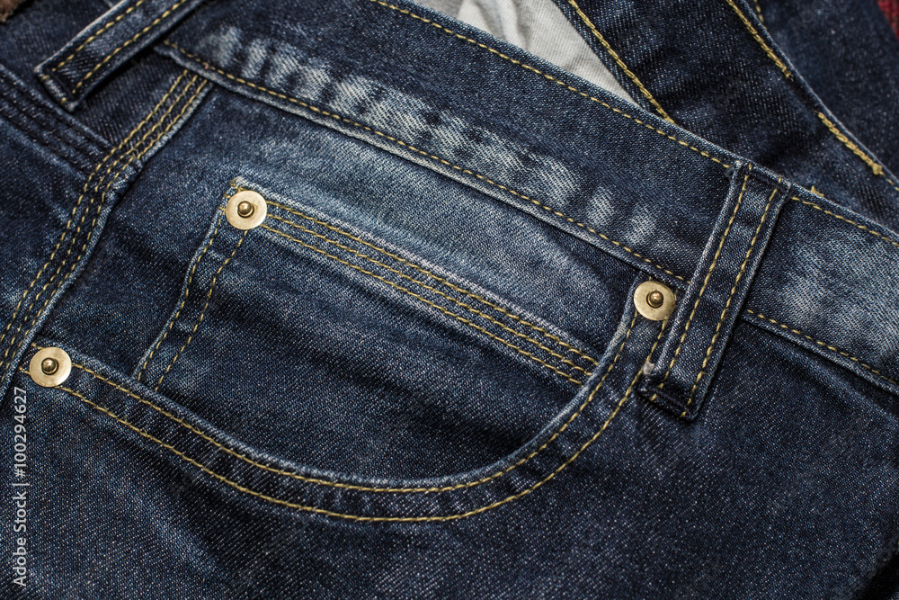 Close up of fashion jeans