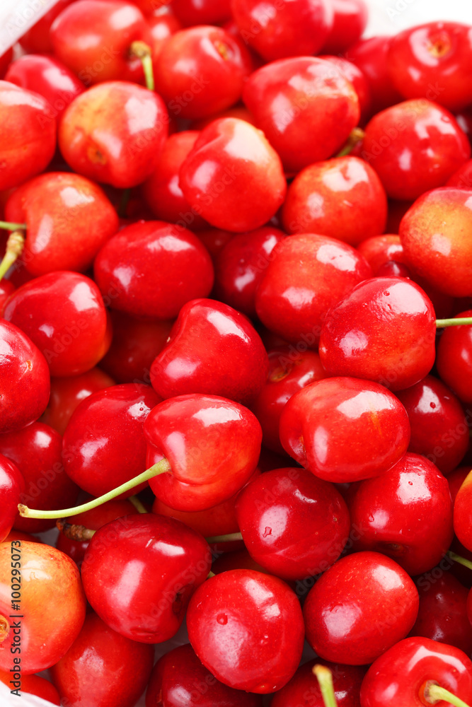 Sweet ripe cherry background Sweet ripe cherry background