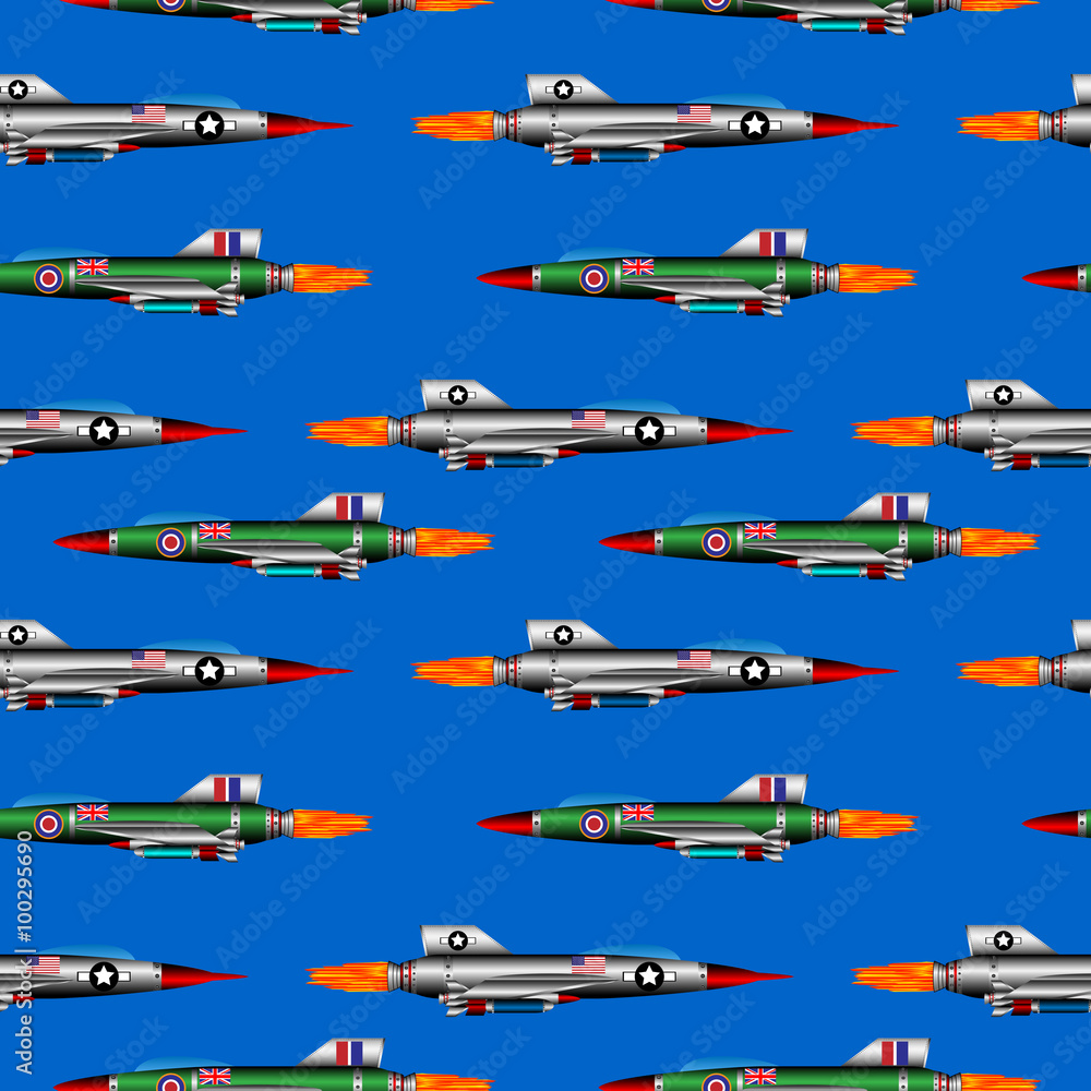 Jet-fighter on white. Jet-fighter on white.