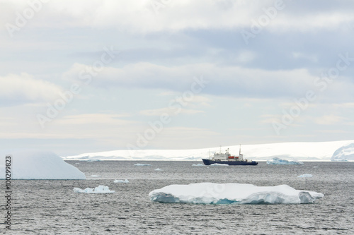 Research ship in Antarctica © karenfoleyphoto
