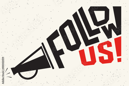Follow us banner for social networks