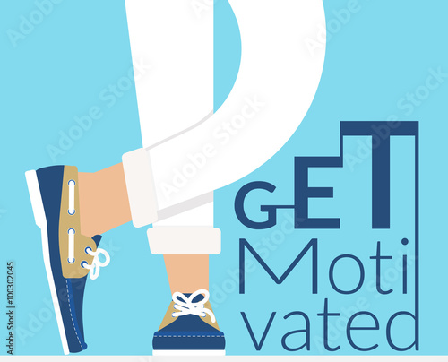 Flat modern illustration of human legs wearing stylish moccasins