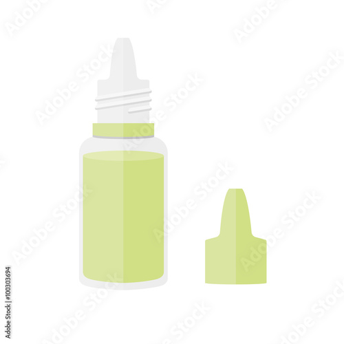 Vector Illustration of Bottle for eye drops