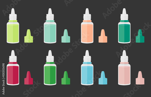 Vector Illustration of Bottle for eye drops