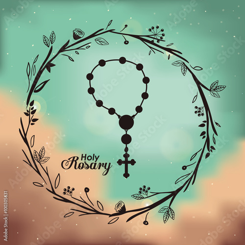 holy rosary design 