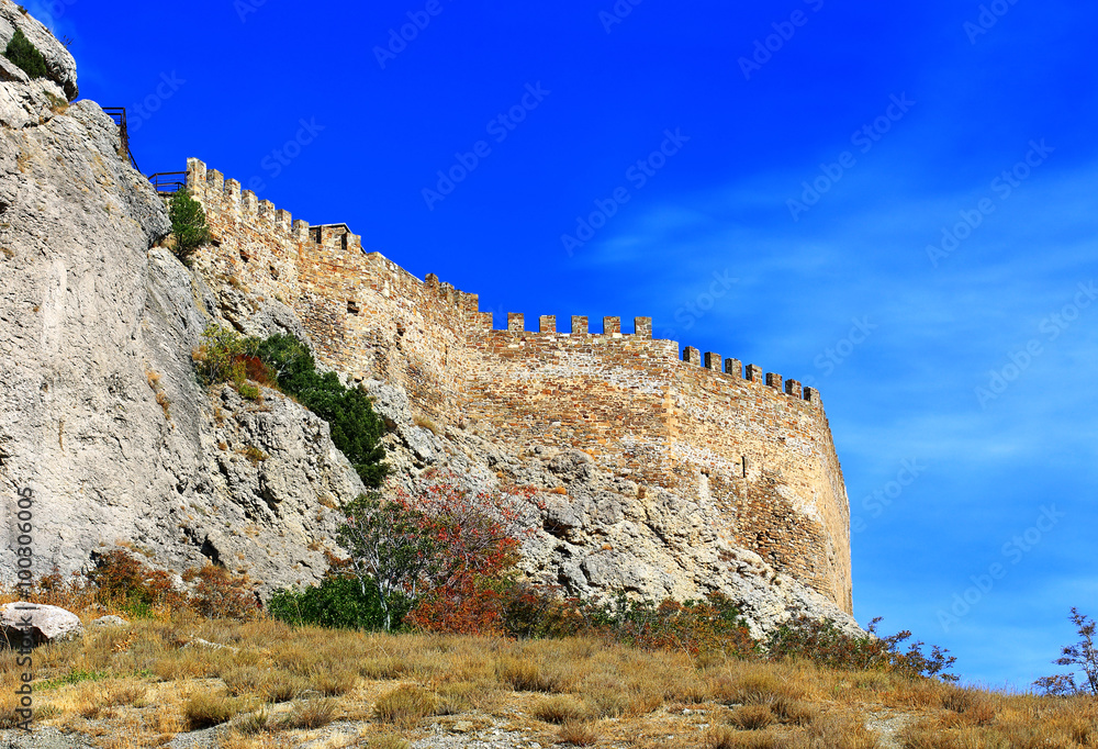 Fortress wall and tower