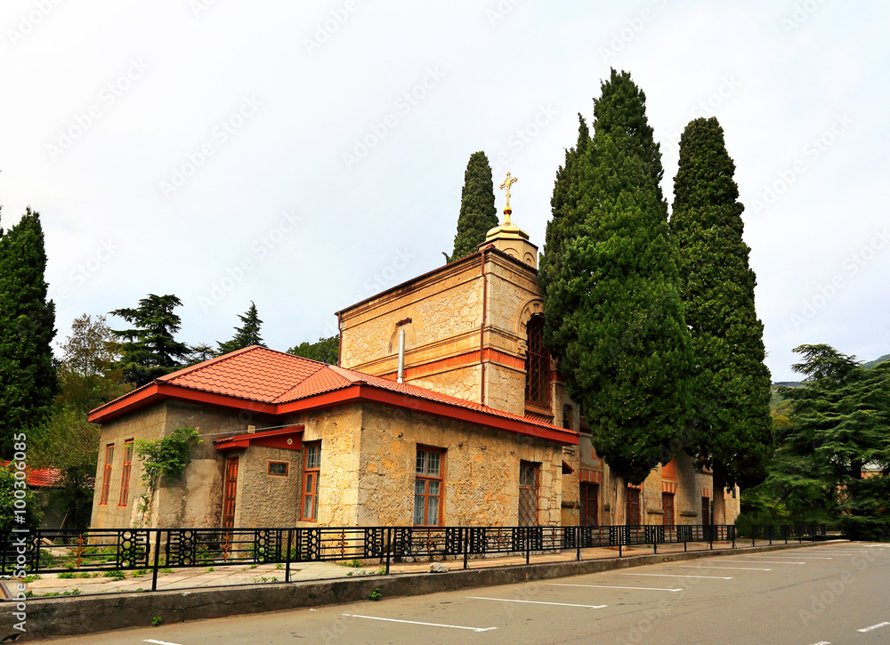 Orthodox Church among trees