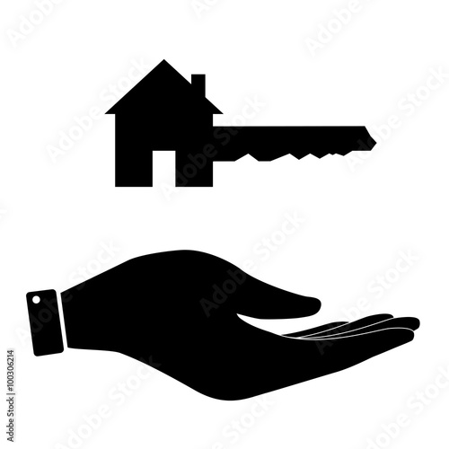 Home Key in hand icon