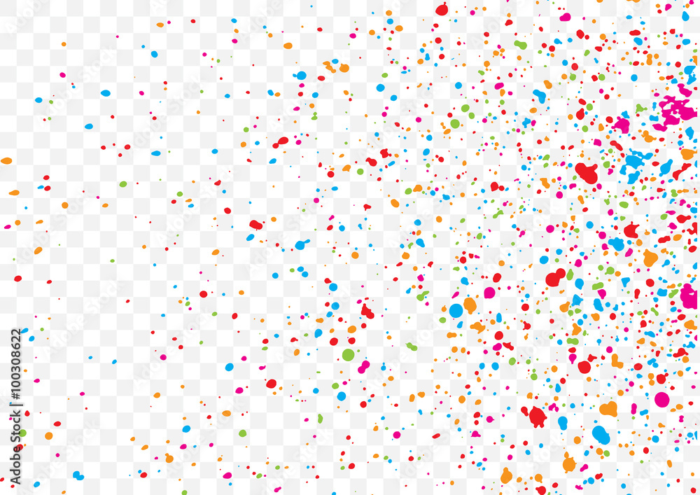 Transparent background with many falling tiny round random confetti pieces. Transparent background with many falling tiny round random confetti pieces.
