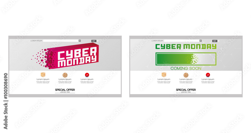 Obraz premium Cyber monday