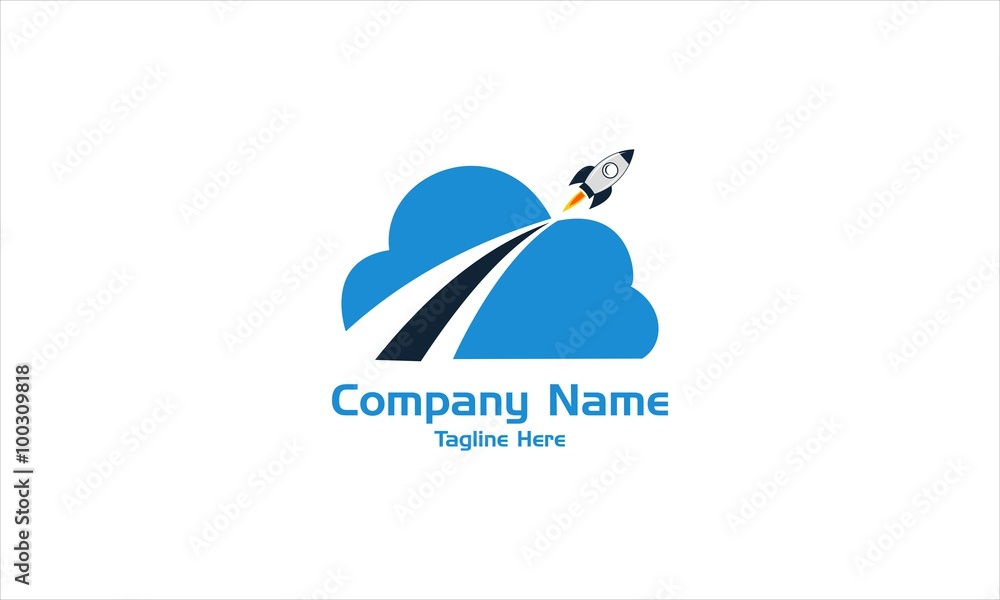 Obraz premium Cloud Sky Rocket