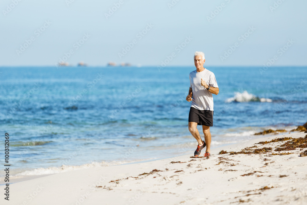 Healthy running man Healthy running man