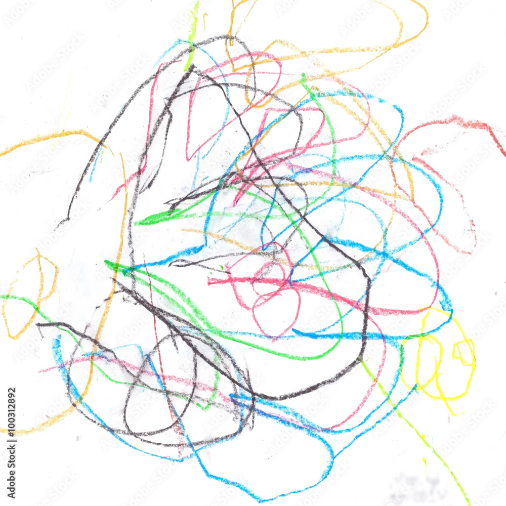 Fototapeta premium Baby Art drawing