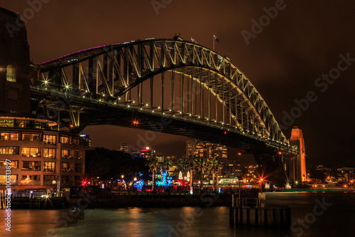 Sydney Harbour Bridge at night. © Phil Copp
