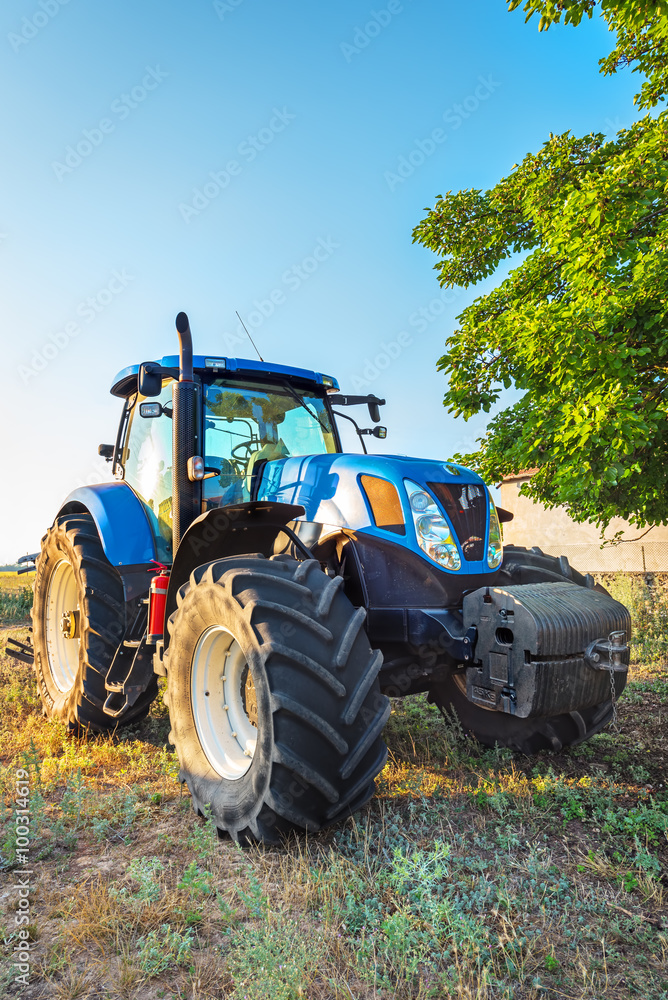 Kavarna, Bulgaria - July 10, 2015: New Holland T7.250 Tractor an Kavarna, Bulgaria - July 10, 2015: New Holland T7.250 Tractor an
