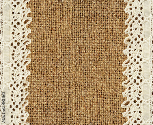 Burlap and lace